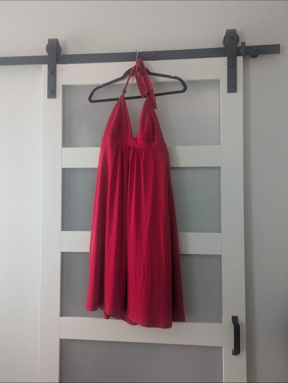 No Boundaries Red Halter Dress